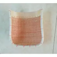 柳条簸箕柳编竹编白色红色竹编制品家用竹筐大小号农用老式|红色42*37