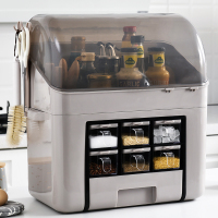 调料盒家用厨房用品收纳盒调味罐调味品盐罐调料瓶罐子置物架套装