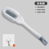 鞋刷子不伤鞋家用软毛鞋刷洗鞋专用清洁刷多功能洗衣刷衣服神器|不伤鞋刷子-灰色