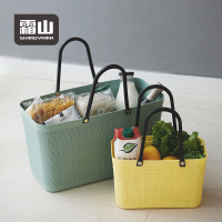 菜篮子手提篮ins野餐篮超市购物篮瑞典平价版户外鲜花收纳篮
