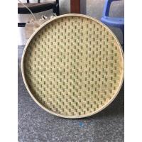 竹筛子竹簸箕竹编盘竹制品全竹皮竹篾无孔有孔晾晒米筛圆簸箕|无孔外直径32厘米