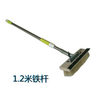 2.4米铁镀锌伸缩杆大货车车刷公交大客汽车车刷猪鬃软毛洗车刷子|军绿色