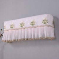 蕾丝空调罩防尘罩全包挂机北欧三菱1.5匹空调套海信卧室家|花语浅粉 开机不取1-1.5P(88cm以内通用送内包)