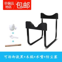 纯净水大桶水压水器手压式饮水机矿泉水桶倒置抽吸水器桶装水支架|可拆卸款黑+木棍+水嘴+防尘塞