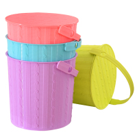 收纳桶带盖可坐洗澡凳大号多用储物桶玩具钓鱼桶洗车水桶塑料手提