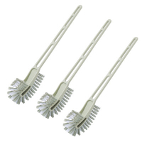 无死角马桶刷套装长柄卫生间卫浴软毛厕所清用洁厕刷子|北欧绿3个