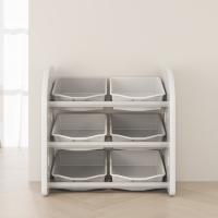 儿童玩具收纳架置物架多功能宝宝书架大容量整理书柜收纳箱