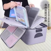 家庭文件收纳包大容量家用卡包多功能箱户口本重要护照整理盒