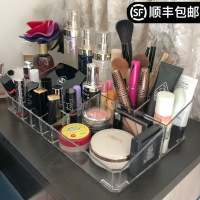 超大号化妆品收纳盒桌面透明亚克力护肤品收纳架口红刷具整理盒