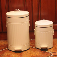 欧式三款彩色加厚垃圾桶家用脚踏美式复古厨房卫生间客厅邮筒