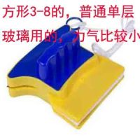 高楼双面擦窗器玻璃擦清洁器单双层中空玻璃擦玻璃器窗户保洁工具|3-8mm单层玻璃擦(方形款)