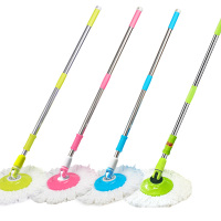 旋转拖把杆配件自动手压双驱动拖把杆头替换通用