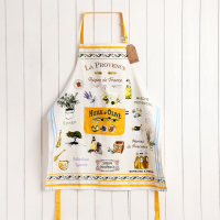 出口法国围裙纯棉家用厨房女时尚防油污甜品奶茶店创意工作服