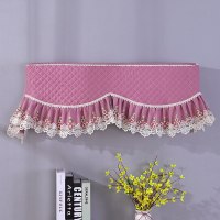 空调罩套挂式挡风内机开机不取防直吹遮风帘挂机空调套防尘罩|海洋之星-红 全包1P长80cm