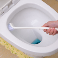 日本长柄马桶刷角清洁刷卫生间厕所刷子塑料弯曲缝隙刷
