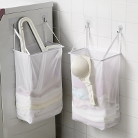 布艺壁挂脏衣篮装内衣内裤收纳筐 家用粘贴式洗衣篮脏衣篓