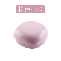 香皂盒旅行装放洗脸肥皂的皂盒北欧创意可爱外出密封带盖携带便携|粉色-圆形/旅行带盖(适合装手工皂)