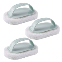 3个装厨房用品清洁刷灶台瓷砖浴缸刷海绵擦百洁不粘油洗锅洗碗刷|浅蓝色[3个装]