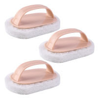 3个装厨房用品清洁刷灶台瓷砖浴缸刷海绵擦百洁不粘油洗锅洗碗刷|浅粉色[3个装]