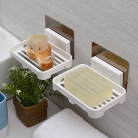 卫生间肥皂盒香皂架免打孔创意吸盘放香皂盒浴室沥水壁挂式肥皂架