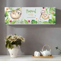 开机不取挂式空调罩套全包挂机防尘罩1.5匹2p卧室布艺1|KT-3010小树懒 小1P-1P(宽度80cm内通用)