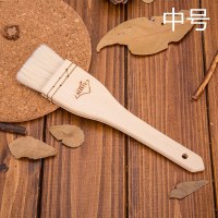 烘培工具 木柄羊毛刷 烧烤刷 做蛋糕饼干刷子 大中小号W1|中号