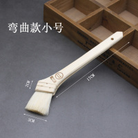 烘培工具 木柄羊毛刷 烧烤刷 做蛋糕饼干刷子 大中小号W1|弯头小号