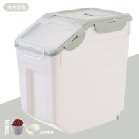 密封装家用防潮防虫20斤米缸10面粉储米箱米面收纳箱大米U6|大号北欧绿(可装30斤米)送量杯+淘米器