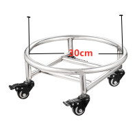 装家用不锈钢储米箱防虫防潮米缸20面粉50斤25kg30收纳罐10斤W4|滑轮直径30[适用30-40斤]