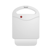 三明治机早餐机帕尼尼机烤面包片机吐司机家用煎蛋煎牛排双面加热|白色