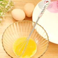 手动打蛋器迷你家用打蛋棒可爱打发器不锈钢搅蛋器多功能搅拌棒鸡I5|kitty图案