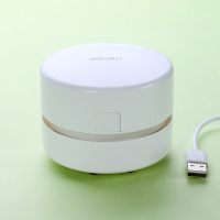 充电桌面吸尘器吸橡皮擦屑清洁机清理神器学生便携自动迷你小型电动桌上款儿童少女心吸铅笔屑学套装Z4|纯白(USB可充电)