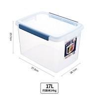 面粉储存罐家用密封米箱防潮面粉桶收纳罐米面收纳箱G1|17L(约装17斤面粉、25斤大米)