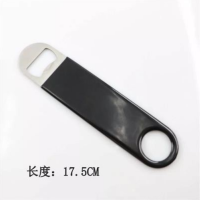 新款酒吧夜店手指开瓶器徒手创意个性搞怪戒指家用多用途啤酒起子K0|黑色(包胶)两把