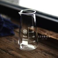 森曼集 耐温咖啡分享壶 身玻璃量杯烧杯 手冲冰咖啡器具250mlL0|250ML身分享瓶