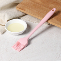 硅胶耐温食用子烙饼平底锅家用烧烤煎饼刷子X5|小号一体式(蜜桃粉)