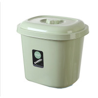 塑料20kg15kg10kg密封防虫米缸面粉桶20斤储米箱40斤F1|大号绿色20kg