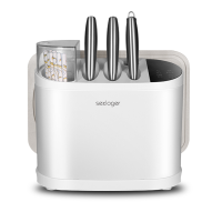 智能刀具消毒架保洁机消毒机筷子烘干刀架多功能菜刀收纳架U0|白色[顺丰]送磨刀器