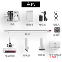 德国吸尘器家用大功率无线大吸力充电小型无绳手持除螨机N4|白色