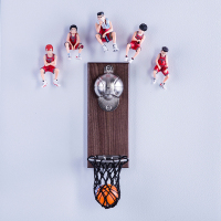 灌篮手篮球框开瓶器网红冰箱贴壁挂啤酒起子瓶盖磁力吸路飞N8|篮球开瓶器+灌篮手5件套小号3.5cm*8cm