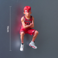 灌篮手篮球框开瓶器网红冰箱贴壁挂啤酒起子瓶盖磁力吸路飞N8|樱花木道16.3cm