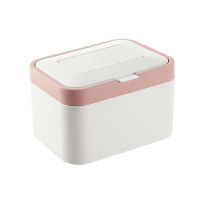 密封防虫防潮装米箱20kg家用大米收纳盒储米箱米面收纳箱S2|中号浅粉