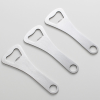 不锈钢啤酒开瓶器启瓶器开盖器便携款带钥匙扣厚实P4|经典款3个