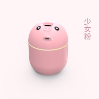 usb器迷你静音家用卧室宿舍车载空调房学生香薰精油小型办公室桌面便携式喷雾净化空气器脸部网红款S9|猪猪少女粉