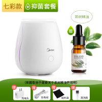 usb净化空气器小型办公室桌面家用静音卧室迷你香薰机雾化房间创|纳米雾化+彩灯[赠茶树精油+充电头+绒布袋+清洗刷]