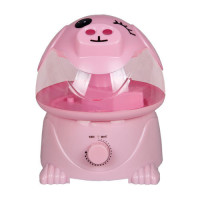 器家用静音卧室办公室孕妇婴儿空气净化器大雾量粉猪青蛙A8|粉猪(十包除垢剂)