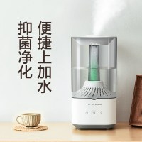 上加水器家用静音空调房卧室孕妇婴儿大雾量空气净化喷雾X8|白色