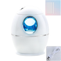 器家用静音大容量雾量办公室空气香薰净化孕妇婴儿喷雾K7|白色小新+6根棉棒送数据线