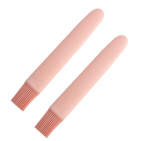 北欧ins刷 家用硅胶刷烧烤刷 烘焙工具耐温子2支装K2|粉色两只装