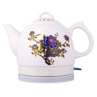 陶瓷电热水壶开水壶烧水壶家用自动断电功夫茶具泡茶M6|1.0L变色牡丹